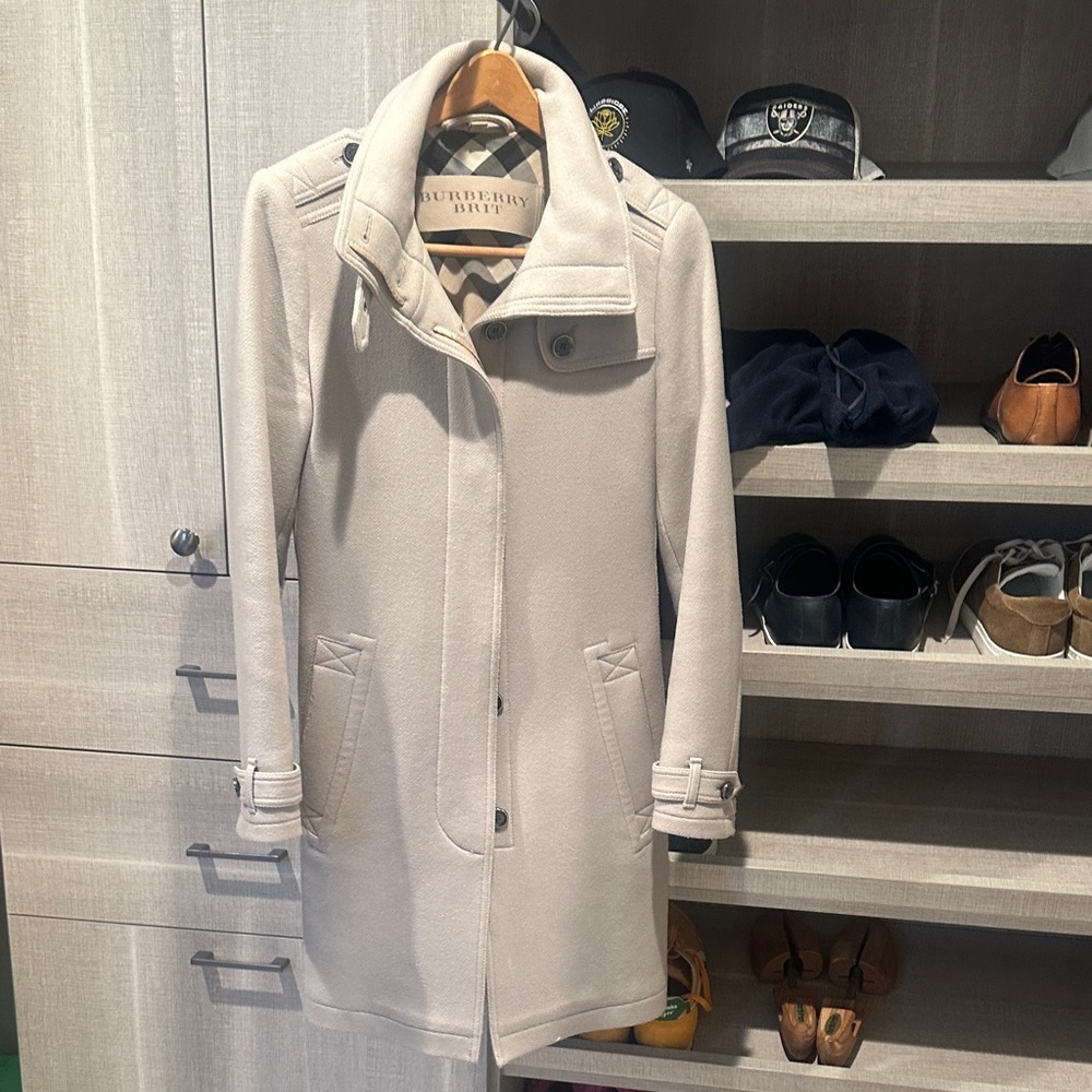Burberry Brit Taupe Trench Coat for Women